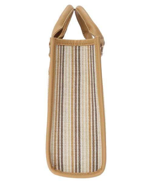earth music&ecology（アースミュージックアンドエコロジー）の「【TGC着用】ストライプシートショルダーバッグ（ショルダーバッグ・レディース・ベージュ/オレンジ・FREE）」の22枚目の写真