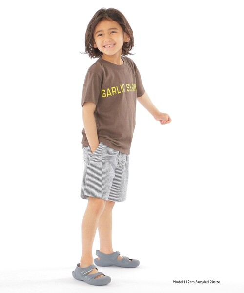 THE DAY ON THE BEACH(ザデイオンザビーチ)の「【SHIPS KIDS別注】THE DAY ON THE BEACH:ガーリック シュリンプ TEE(100~150cm)(Tシャツ/カットソー・キッズ・ダークグレー/ブルー・110/120/130/140/150/100)」の6枚目の写真