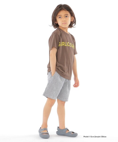THE DAY ON THE BEACH(ザデイオンザビーチ)の「【SHIPS KIDS別注】THE DAY ON THE BEACH:ガーリック シュリンプ TEE(100~150cm)(Tシャツ/カットソー・キッズ・ダークグレー/ブルー・110/120/130/140/150/100)」の7枚目の写真