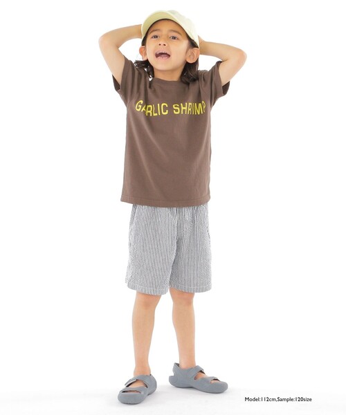 THE DAY ON THE BEACH(ザデイオンザビーチ)の「【SHIPS KIDS別注】THE DAY ON THE BEACH:ガーリック シュリンプ TEE(100~150cm)(Tシャツ/カットソー・キッズ・ダークグレー/ブルー・110/120/130/140/150/100)」の11枚目の写真