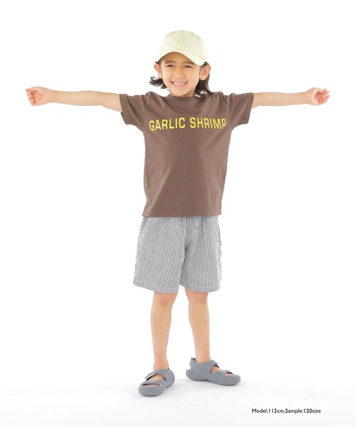 THE DAY ON THE BEACH(ザデイオンザビーチ)の「【SHIPS KIDS別注】THE DAY ON THE BEACH:ガーリック シュリンプ TEE(100~150cm)(Tシャツ/カットソー・キッズ・ダークグレー/ブルー・110/120/130/140/150/100)」の13枚目の写真
