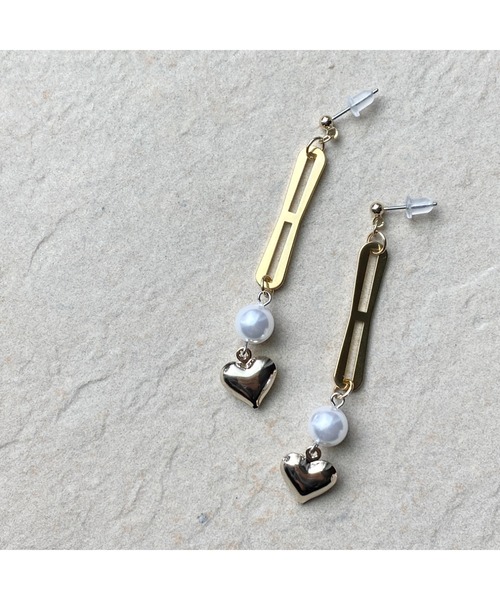 tone（トーン）の「【-lensa-】ヴィンテージパーツ使用のシンプルピアス(MA)（ピアス（両耳用）・レディース・ゴールド・FREE）」の6枚目の写真