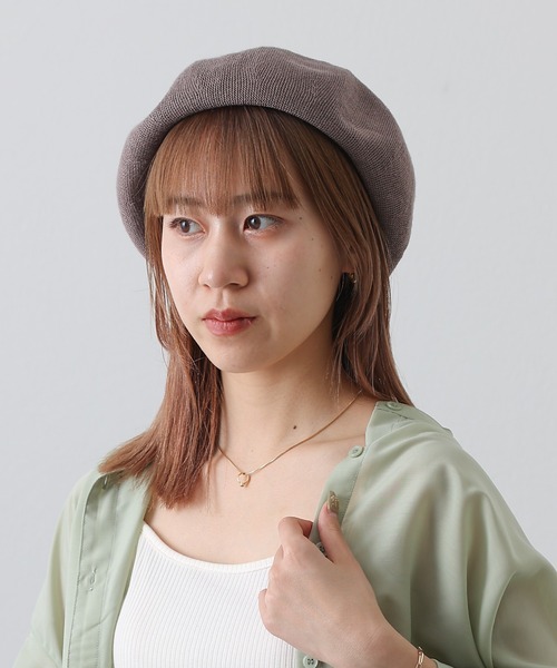 COLONY 2139（コロニートゥーワンスリーナイン）の「麻混ニットベレー帽（ハンチング/ベレー帽・レディース・ブラック/ベージュ/モカ・FREE）」の17枚目の写真