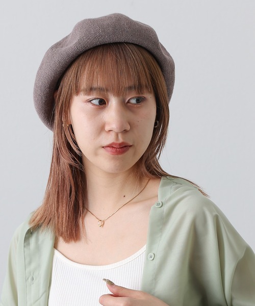 COLONY 2139（コロニートゥーワンスリーナイン）の「麻混ニットベレー帽（ハンチング/ベレー帽・レディース・ブラック/ベージュ/モカ・FREE）」の13枚目の写真