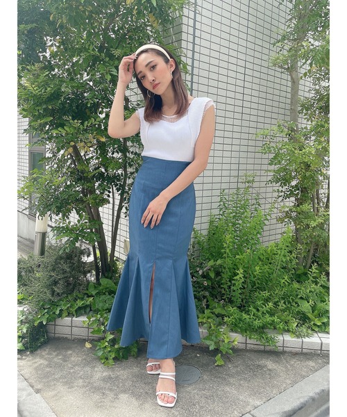 DURAS(デュラス)の「2WAYシアーフリルトップ(Tシャツ/カットソー・レディース・グレー系その他/ブラック/パープル/ホワイト・FREE)」の16枚目の写真