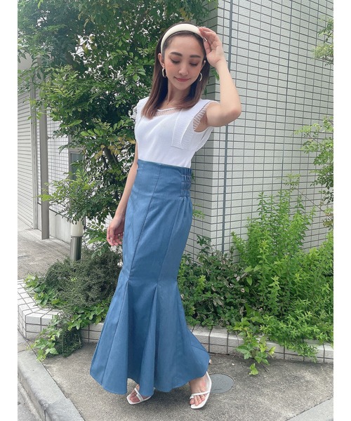 DURAS(デュラス)の「2WAYシアーフリルトップ(Tシャツ/カットソー・レディース・グレー系その他/ブラック/パープル/ホワイト・FREE)」の17枚目の写真