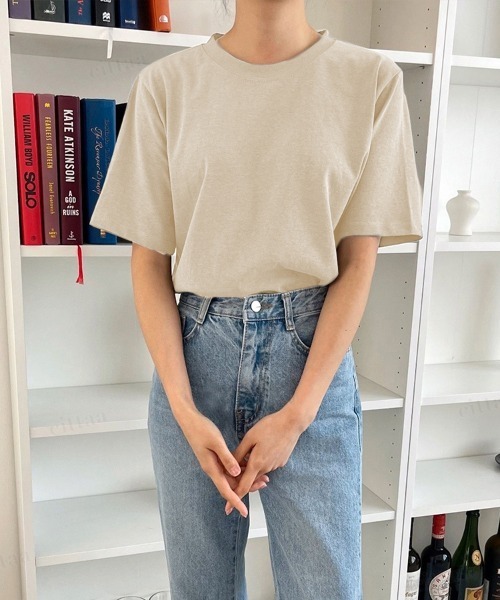 Dalfwin(ダールフィン)の「WAYOUTロゴ半袖Tシャツ(Tシャツ/カットソー・レディース・ベージュ/グレー/クリーム・FREE)」の10枚目の写真