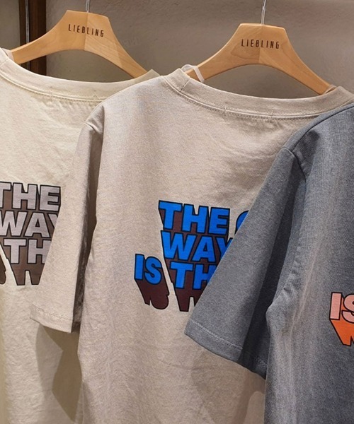 Dalfwin(ダールフィン)の「WAYOUTロゴ半袖Tシャツ(Tシャツ/カットソー・レディース・ベージュ/グレー/クリーム・FREE)」の16枚目の写真