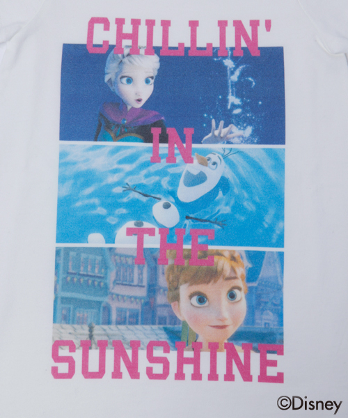 X-girl Stages(エックスガールステージス)の「Disney(ディズニー)【アナと雪の女王】 S/S TEE DRESS FROZEN (4T~7T)(ワンピース・キッズ・ホワイト/ネイビー・4T/7T/6T/5T)」の7枚目の写真