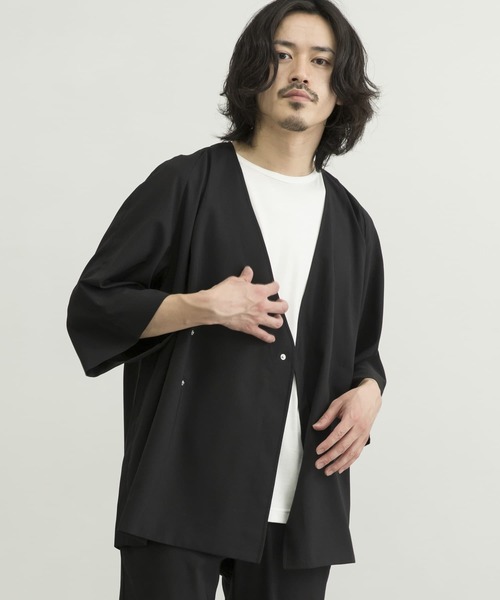 URBAN RESEARCH(アーバンリサーチ)の「URBAN RESEARCH iD LINEN LIKE SAMUE JACKET(その他アウター・メンズ・ブラック/ラベンダー/ブルー系その他・LARGE/MEDIUM)」の2枚目の写真