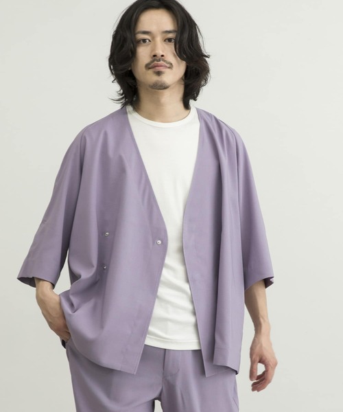 URBAN RESEARCH(アーバンリサーチ)の「URBAN RESEARCH iD LINEN LIKE SAMUE JACKET(その他アウター・メンズ・ブラック/ラベンダー/ブルー系その他・LARGE/MEDIUM)」の19枚目の写真