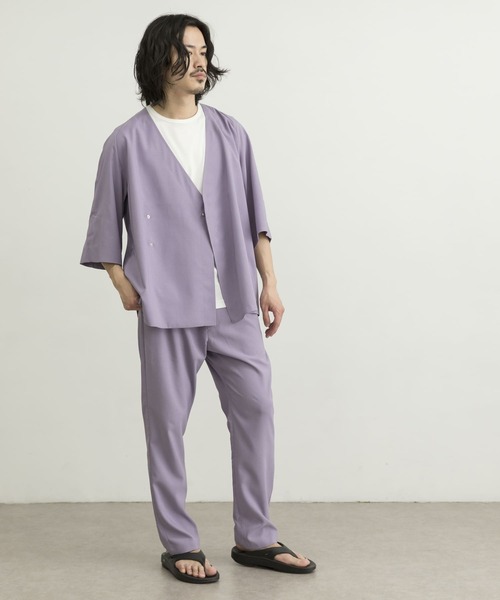 URBAN RESEARCH(アーバンリサーチ)の「URBAN RESEARCH iD LINEN LIKE SAMUE JACKET(その他アウター・メンズ・ブラック/ラベンダー/ブルー系その他・LARGE/MEDIUM)」の17枚目の写真