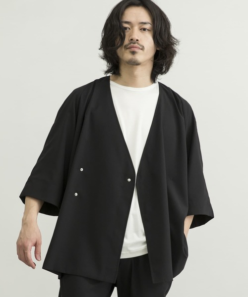 URBAN RESEARCH(アーバンリサーチ)の「URBAN RESEARCH iD LINEN LIKE SAMUE JACKET(その他アウター・メンズ・ブラック/ラベンダー/ブルー系その他・LARGE/MEDIUM)」の16枚目の写真