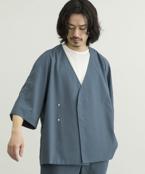 URBAN RESEARCH(アーバンリサーチ)の「URBAN RESEARCH iD LINEN LIKE SAMUE JACKET(その他アウター・メンズ・ブラック/ラベンダー/ブルー系その他・LARGE/MEDIUM)」の13枚目の写真