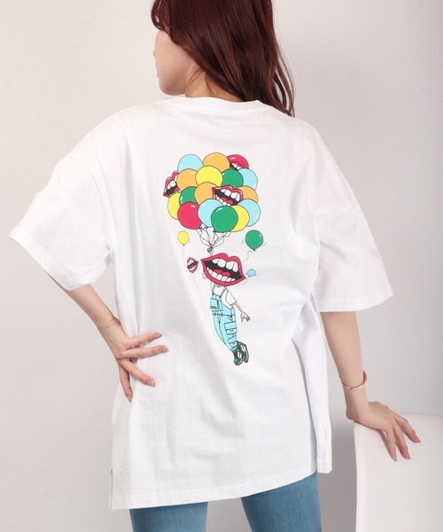 RE730（アールイーセブンサーティー）の「RE730 なみおくんビッグシルエット半袖Ｔシャツ（Tシャツ/カットソー・メンズ・ブラック系その他4/ブラック系その他5/ホワイト/ブラック/ホワイト系その他/ブラック系その他/ホワイト系その他2/ブラック系その他2/ホワイト系その他3/ブラック系その他3/ホワイト系その他4/ホワイト系その他5・M/L/XL）」の2枚目の写真