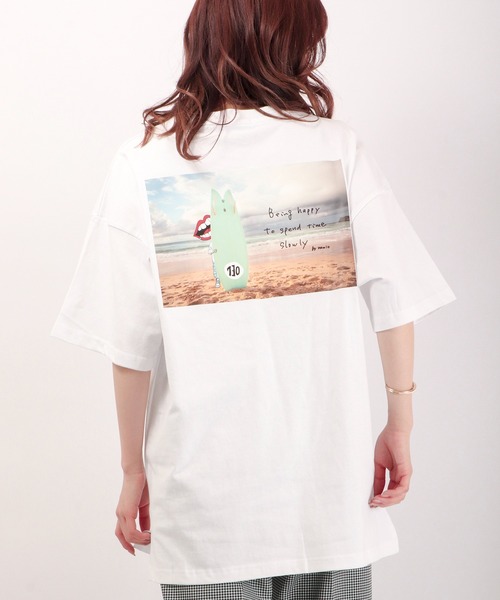 RE730（アールイーセブンサーティー）の「RE730 なみおくんビッグシルエット半袖Ｔシャツ（Tシャツ/カットソー・メンズ・ブラック系その他4/ブラック系その他5/ホワイト/ブラック/ホワイト系その他/ブラック系その他/ホワイト系その他2/ブラック系その他2/ホワイト系その他3/ブラック系その他3/ホワイト系その他4/ホワイト系その他5・M/L/XL）」の6枚目の写真