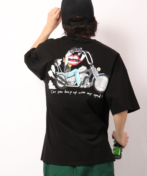 RE730（アールイーセブンサーティー）の「RE730 なみおくんビッグシルエット半袖Ｔシャツ（Tシャツ/カットソー・メンズ・ブラック系その他4/ブラック系その他5/ホワイト/ブラック/ホワイト系その他/ブラック系その他/ホワイト系その他2/ブラック系その他2/ホワイト系その他3/ブラック系その他3/ホワイト系その他4/ホワイト系その他5・M/L/XL）」の12枚目の写真