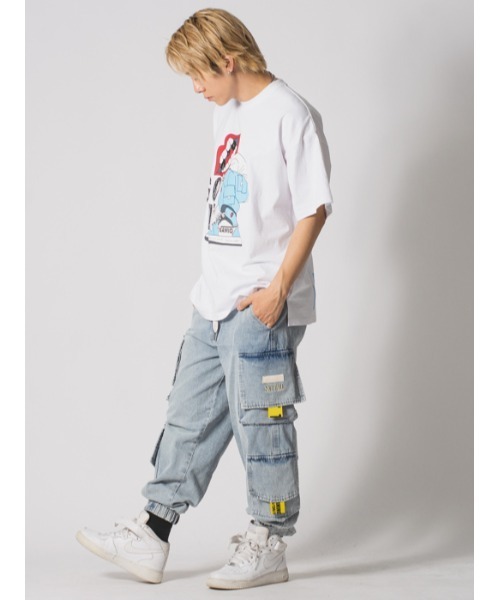 RE730（アールイーセブンサーティー）の「RE730 なみおくんビッグシルエット半袖Ｔシャツ（Tシャツ/カットソー・メンズ・ブラック系その他4/ブラック系その他5/ホワイト/ブラック/ホワイト系その他/ブラック系その他/ホワイト系その他2/ブラック系その他2/ホワイト系その他3/ブラック系その他3/ホワイト系その他4/ホワイト系その他5・M/L/XL）」の21枚目の写真