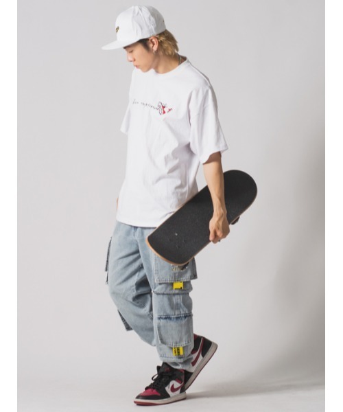 RE730（アールイーセブンサーティー）の「RE730 なみおくんビッグシルエット半袖Ｔシャツ（Tシャツ/カットソー・メンズ・ブラック系その他4/ブラック系その他5/ホワイト/ブラック/ホワイト系その他/ブラック系その他/ホワイト系その他2/ブラック系その他2/ホワイト系その他3/ブラック系その他3/ホワイト系その他4/ホワイト系その他5・M/L/XL）」の16枚目の写真