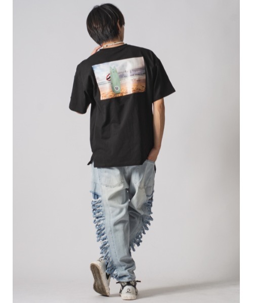 RE730（アールイーセブンサーティー）の「RE730 なみおくんビッグシルエット半袖Ｔシャツ（Tシャツ/カットソー・メンズ・ブラック系その他4/ブラック系その他5/ホワイト/ブラック/ホワイト系その他/ブラック系その他/ホワイト系その他2/ブラック系その他2/ホワイト系その他3/ブラック系その他3/ホワイト系その他4/ホワイト系その他5・M/L/XL）」の19枚目の写真