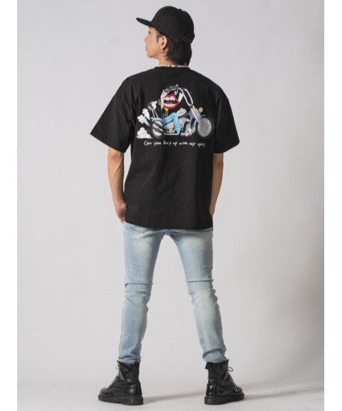 RE730（アールイーセブンサーティー）の「RE730 なみおくんビッグシルエット半袖Ｔシャツ（Tシャツ/カットソー・メンズ・ブラック系その他4/ブラック系その他5/ホワイト/ブラック/ホワイト系その他/ブラック系その他/ホワイト系その他2/ブラック系その他2/ホワイト系その他3/ブラック系その他3/ホワイト系その他4/ホワイト系その他5・M/L/XL）」の20枚目の写真