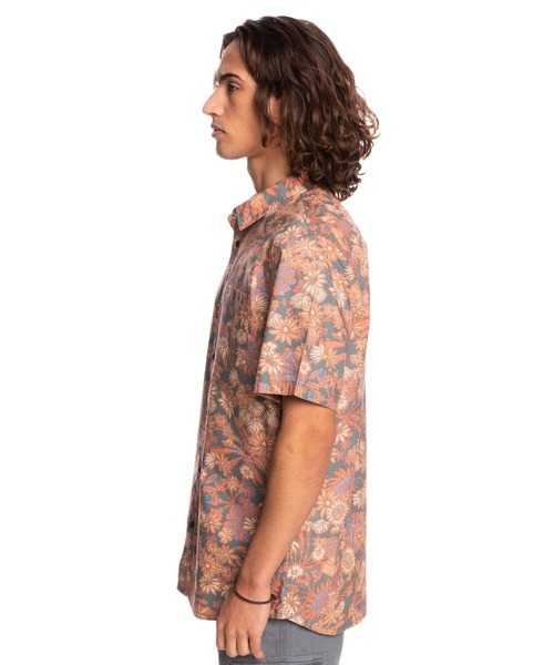 Quiksilver（クイックシルバー）の「MORNING TRIP/クイックシルバー半袖シャツ（シャツ/ブラウス・メンズ・ホワイト/ブラウン・MEDIUM/LARGE/X-LARGE）」の6枚目の写真