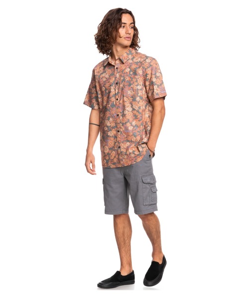 Quiksilver（クイックシルバー）の「MORNING TRIP/クイックシルバー半袖シャツ（シャツ/ブラウス・メンズ・ホワイト/ブラウン・MEDIUM/LARGE/X-LARGE）」の8枚目の写真