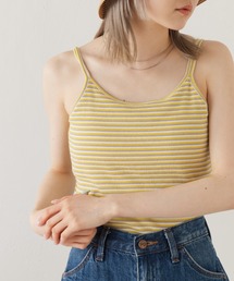 Kastane | カップ付2ストラップボーダーキャミ(Tシャツ/カットソー)