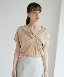 INED CLARO | クールタッチギャザープルオーバー《接触冷感》(Tシャツ/カットソー)