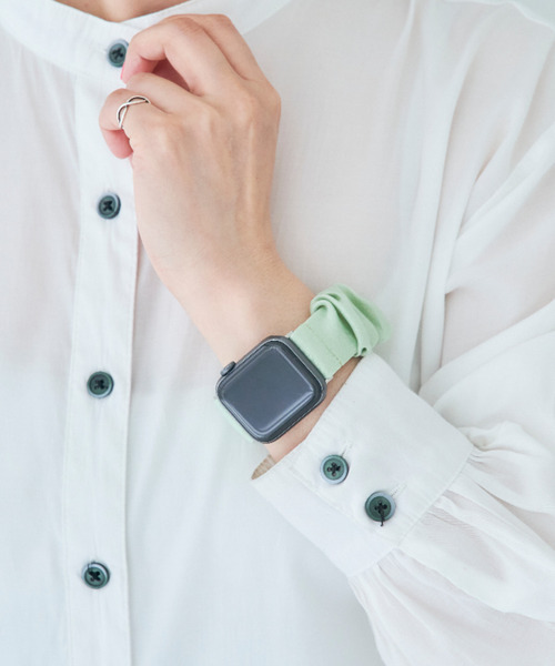 SiNCERE（シンシア）の「Apple Watch Band  / アップルウォッチ バンド シュシュ 無地タイプ  38-41mm（デジタル腕時計・レディース・ライトグレー/ブラック/ベージュ/ライトグリーン/ラベンダー/ライトパープル・40）」の9枚目の写真