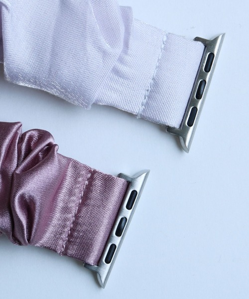 SiNCERE（シンシア）の「Apple Watch Band  / アップルウォッチ バンド シュシュ 無地タイプ  38-41mm（デジタル腕時計・レディース・ライトグレー/ブラック/ベージュ/ライトグリーン/ラベンダー/ライトパープル・40）」の16枚目の写真