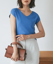 RIVE DROITE | クールタッチUVフレンチスリーブニット(ニット/セーター)