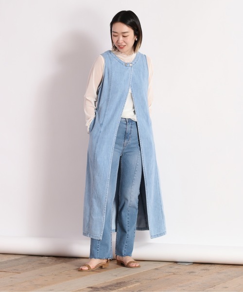 cepo（セポ）の「シアーメッシュトリムインナー（Tシャツ/カットソー・レディース・オフホワイト/ライム/オレンジ・M）」の19枚目の写真