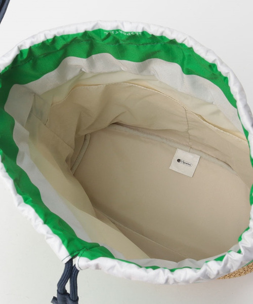 【LeSportsac】SUMMER RUGBY GREEN LARGE RAFFIA POUCH★関税込 Green Bags - Backpacks, Crossbodies, & Weekenders | LeSportsac