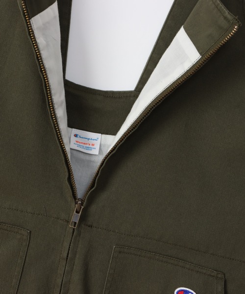 Champion（チャンピオン）の「Champion チャンピオン ジャンプスーツ オーバーオール（サロペット/オーバーオール・レディース・ホワイト/ブラック/ベージュ/カーキ・M/L）」の12枚目の写真