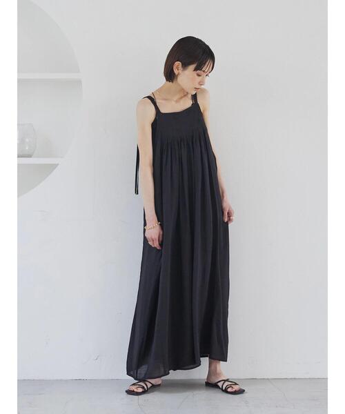 rem closet(レムクローゼット)の「シアープリーツフレアオールインワン(つなぎ/オールインワン・レディース・ブラック/ミント・FREE)」の7枚目の写真