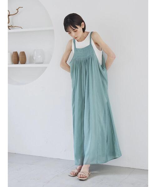 rem closet(レムクローゼット)の「シアープリーツフレアオールインワン(つなぎ/オールインワン・レディース・ブラック/ミント・FREE)」の16枚目の写真