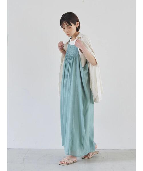 rem closet(レムクローゼット)の「シアープリーツフレアオールインワン(つなぎ/オールインワン・レディース・ブラック/ミント・FREE)」の20枚目の写真