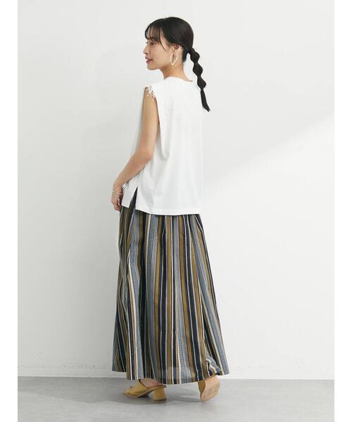 ELENCARE DUE（エレンカーレデュエ）の「・ELENCARE DUE マルチストライプスカート（スカート・レディース・パープル/ブラウン/レッド/グリーン・FREE）」の11枚目の写真