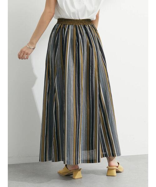 ELENCARE DUE（エレンカーレデュエ）の「・ELENCARE DUE マルチストライプスカート（スカート・レディース・パープル/ブラウン/レッド/グリーン・FREE）」の14枚目の写真