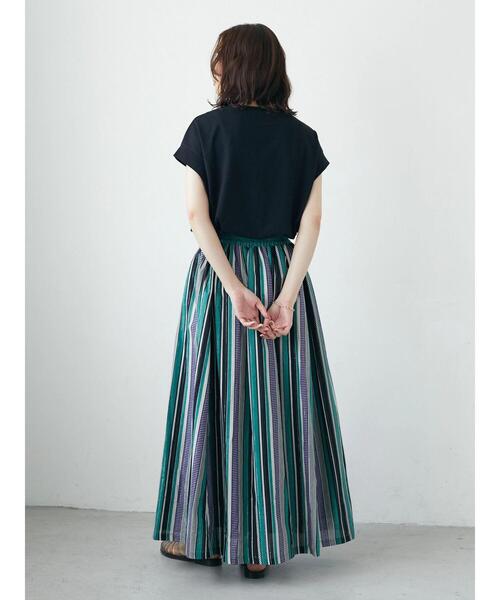 ELENCARE DUE（エレンカーレデュエ）の「・ELENCARE DUE マルチストライプスカート（スカート・レディース・パープル/ブラウン/レッド/グリーン・FREE）」の22枚目の写真