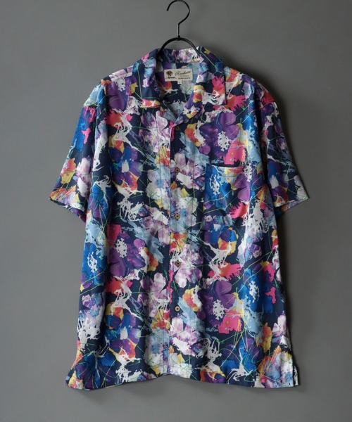 SITRY(シトリー)の「Silky Drape Open Collar Street Aloha Shirt/シルキードレープ オープンカラー ストリート アロハシャツ(シャツ/ブラウス・メンズ・ブラック系その他4/ブラック系その他5/レッド系その他/ブルー系その他/ブラック系その他6/ホワイト系その他/ブラック系その他/ホワイト系その他2/ブラック系その他2/ブラック系その他3・M/L/LL)」の9枚目の写真