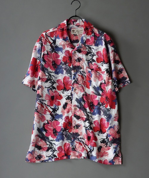 SITRY(シトリー)の「Silky Drape Open Collar Street Aloha Shirt/シルキードレープ オープンカラー ストリート アロハシャツ(シャツ/ブラウス・メンズ・ブラック系その他4/ブラック系その他5/レッド系その他/ブルー系その他/ブラック系その他6/ホワイト系その他/ブラック系その他/ホワイト系その他2/ブラック系その他2/ブラック系その他3・M/L/LL)」の10枚目の写真