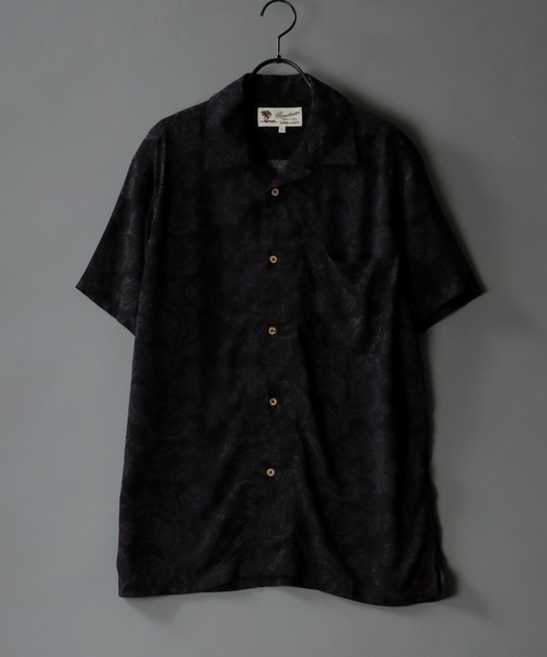 SITRY(シトリー)の「Silky Drape Open Collar Street Aloha Shirt/シルキードレープ オープンカラー ストリート アロハシャツ(シャツ/ブラウス・メンズ・ブラック系その他4/ブラック系その他5/レッド系その他/ブルー系その他/ブラック系その他6/ホワイト系その他/ブラック系その他/ホワイト系その他2/ブラック系その他2/ブラック系その他3・M/L/LL)」の5枚目の写真