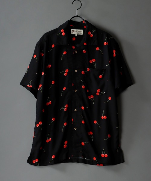 SITRY(シトリー)の「Silky Drape Open Collar Street Aloha Shirt/シルキードレープ オープンカラー ストリート アロハシャツ(シャツ/ブラウス・メンズ・ブラック系その他4/ブラック系その他5/レッド系その他/ブルー系その他/ブラック系その他6/ホワイト系その他/ブラック系その他/ホワイト系その他2/ブラック系その他2/ブラック系その他3・M/L/LL)」の7枚目の写真