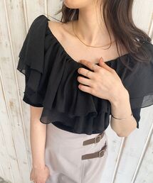 MAJESTIC LEGON | ボリュームラッフルニット(ニット/セーター)