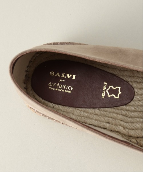 417 EDIFICE(フォーワンセブンエディフィス)の「【SALVI × HERISSON】別注 ネオスエード エスパ(スリッポン・メンズ・ブラック/ベージュ/ネイビー・25cm/26cm/27cm/28cm)」の15枚目の写真