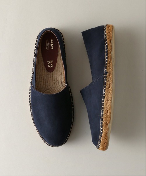 417 EDIFICE(フォーワンセブンエディフィス)の「【SALVI × HERISSON】別注 ネオスエード エスパ(スリッポン・メンズ・ブラック/ベージュ/ネイビー・25cm/26cm/27cm/28cm)」の21枚目の写真