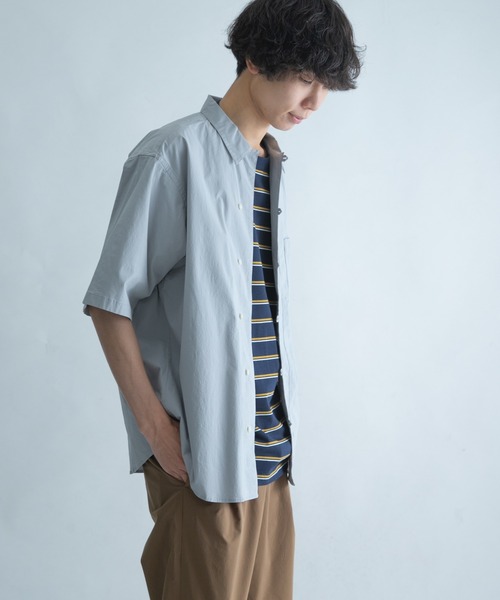 FORK&SPOON（フォークアンドスプーン）の「FORK&SPOON　ランダムボーダーショートスリーブTシャツ（Tシャツ/カットソー・メンズ・グリーン系その他/ベージュ系その他・5/4）」の8枚目の写真