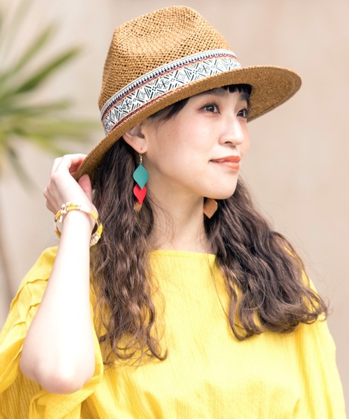 チャイハネ（チャイハネ）の「【チャイハネ】モディペーパーマウンテンハット（ハット・レディース・ブラウン/ナチュラル・FREE）」の2枚目の写真